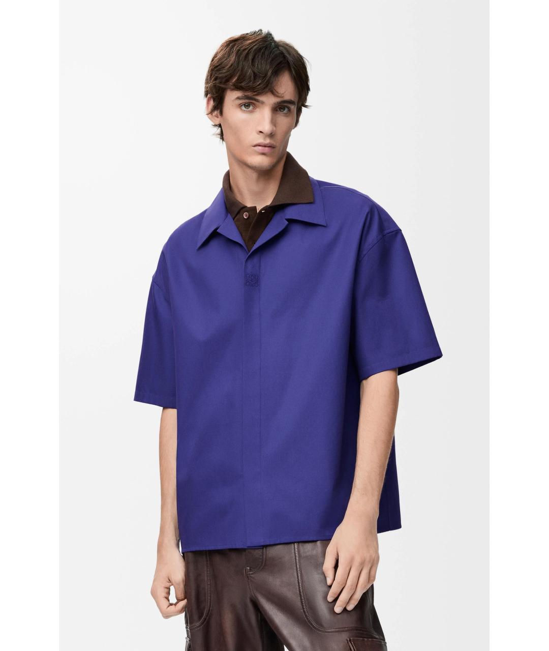 LOEWE Фиолетовая хлопковая кэжуал рубашка, фото 3