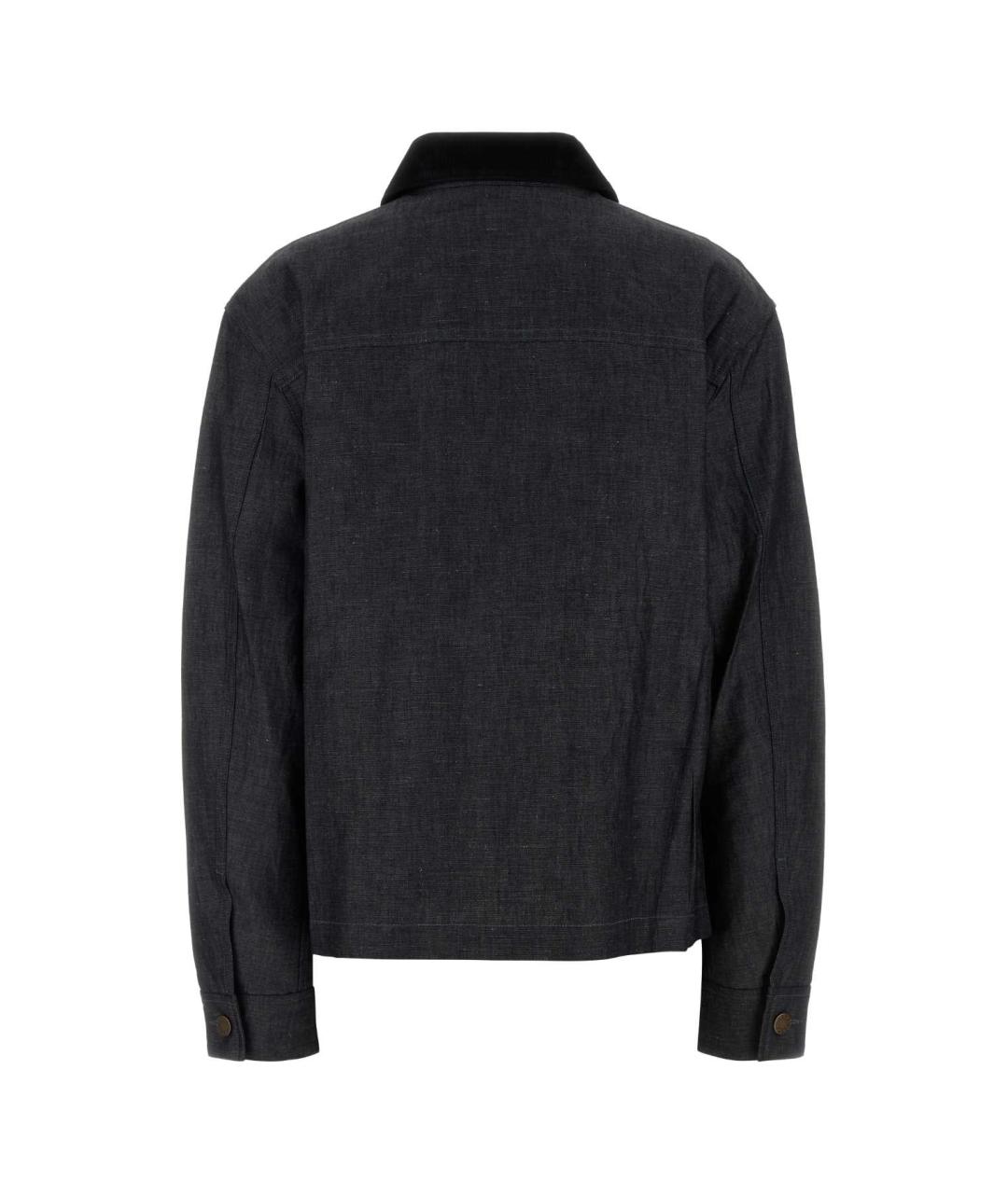 PRADA Темно-синяя хлопковая рубашка, фото 2