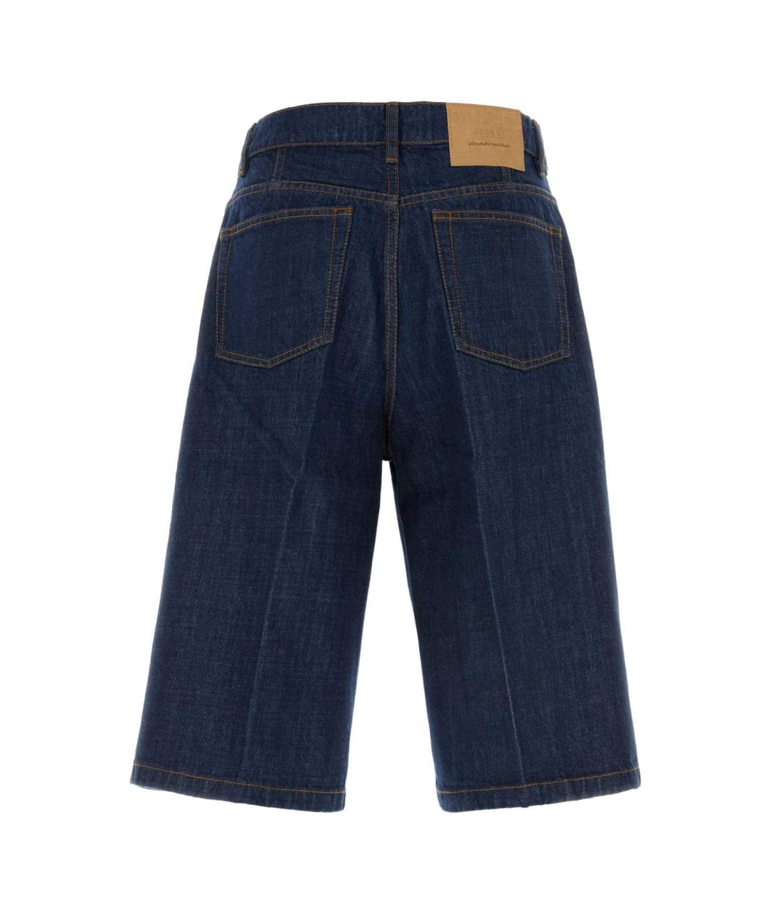 Ami Paris Синие хлопковые шорты, фото 2