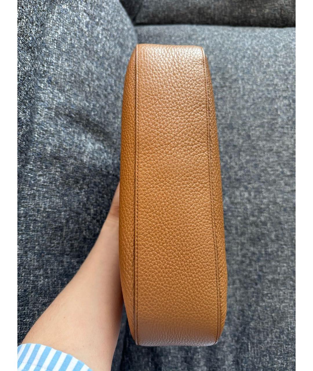 PRADA Коричневая кожаная сумка через плечо, фото 4