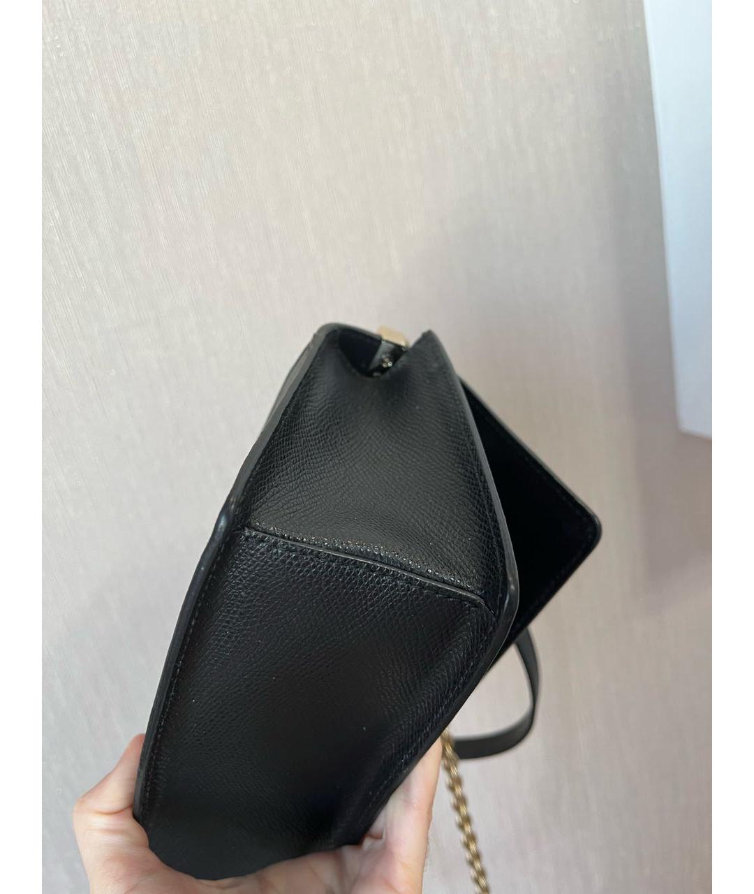 FURLA Черная кожаная сумка через плечо, фото 2