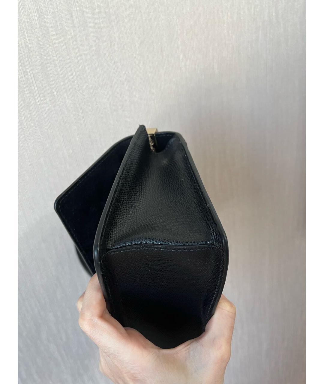 FURLA Черная кожаная сумка через плечо, фото 6