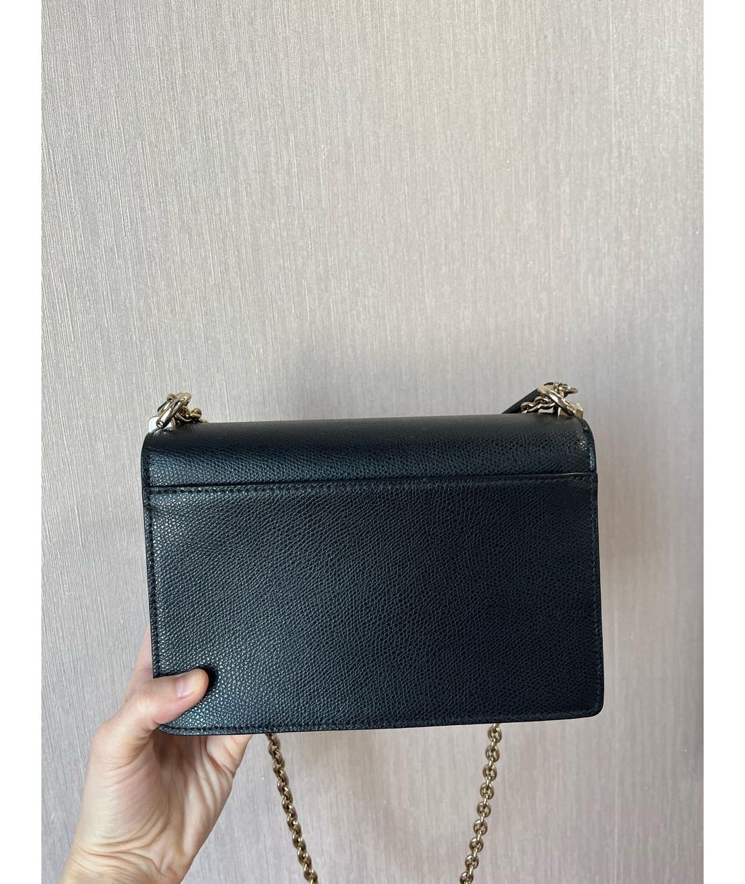 FURLA Черная кожаная сумка через плечо, фото 3