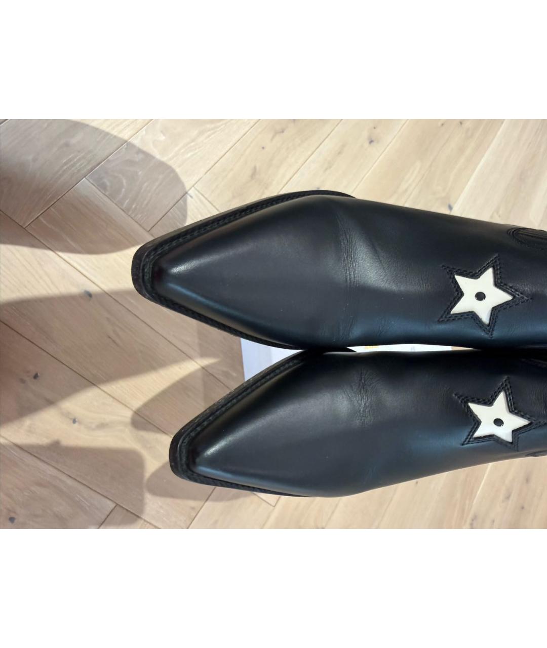 CHRISTIAN DIOR Черные кожаные ботинки, фото 7