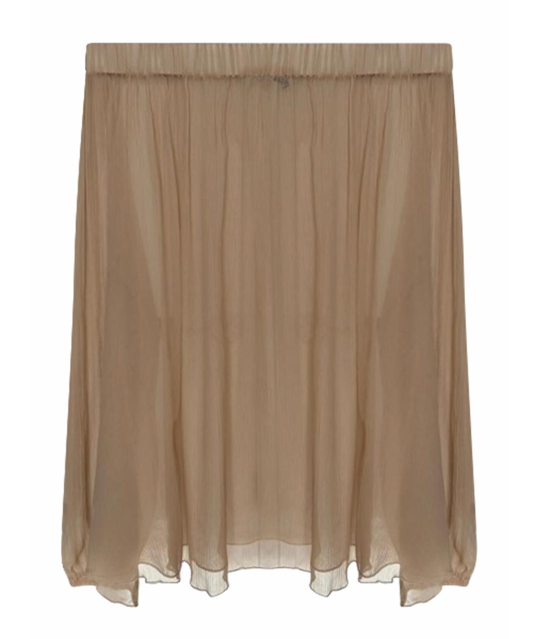 SPORT MAX CODE Бежевая шелковая блузы, фото 1