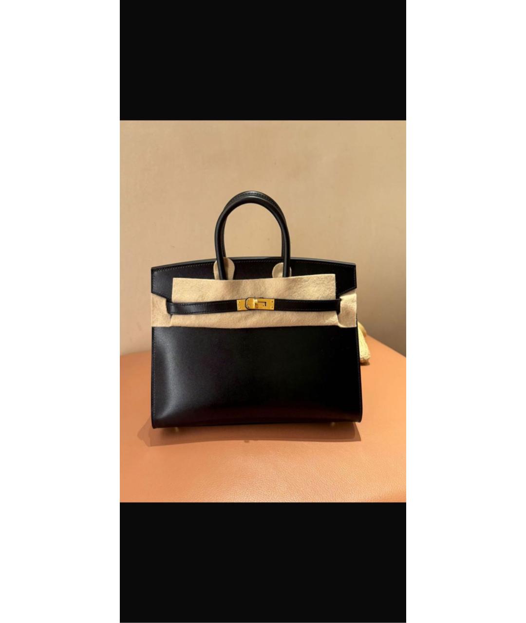 HERMES Черный кожаный рюкзак, фото 2