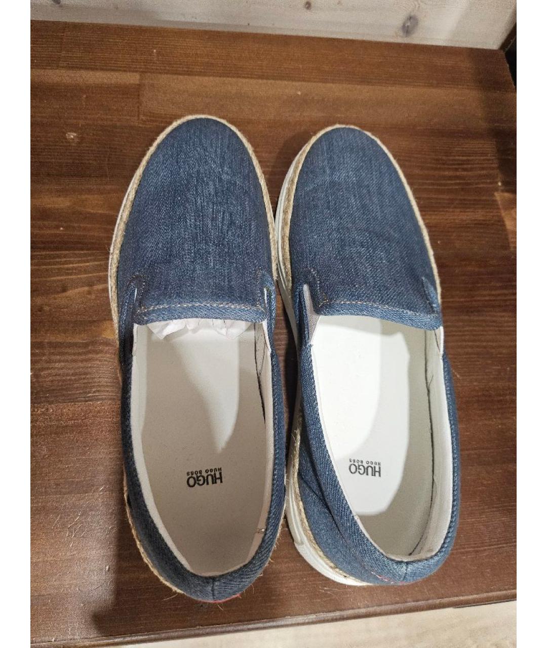 HUGO BOSS Голубые текстильные эспадрильи, фото 3