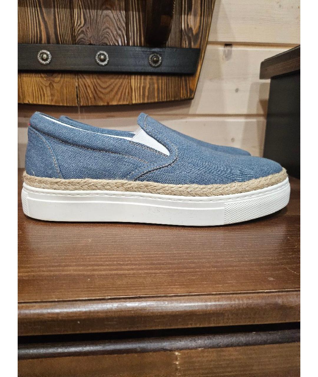 HUGO BOSS Голубые текстильные эспадрильи, фото 5