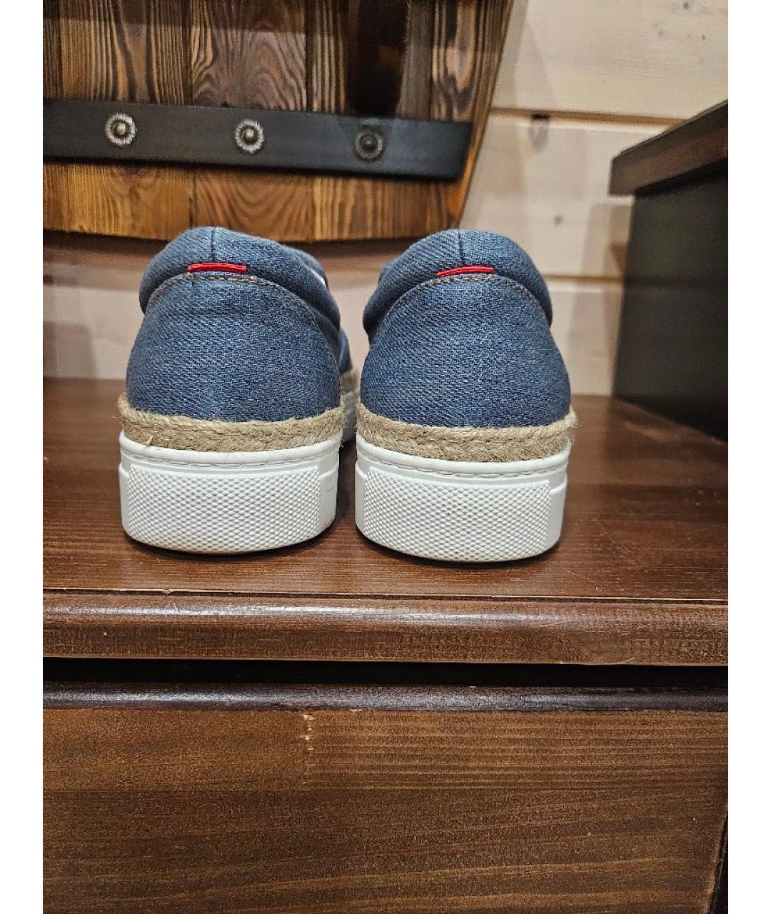 HUGO BOSS Голубые текстильные эспадрильи, фото 4