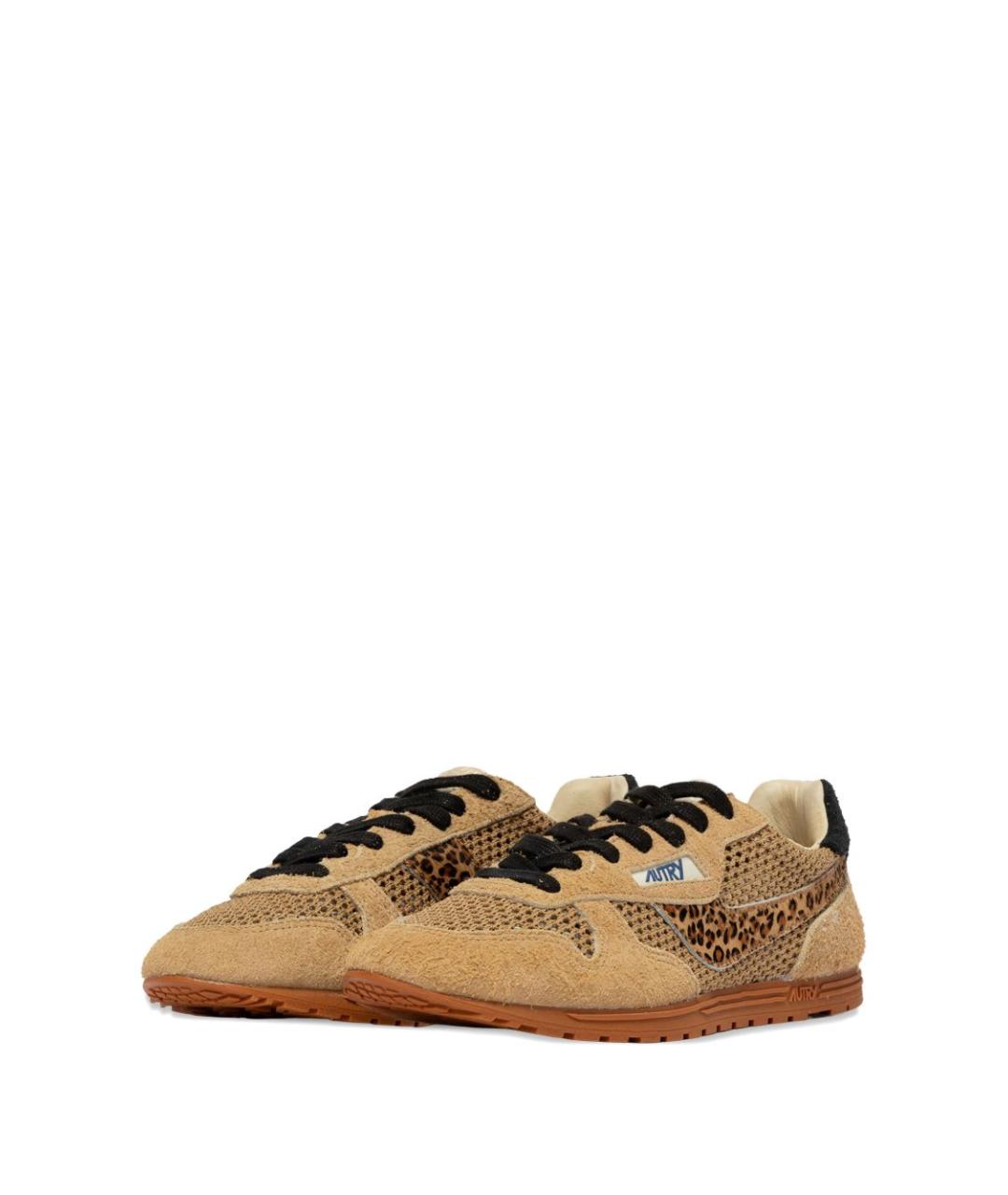 AUTRY Бежевые замшевые кроссовки, фото 4