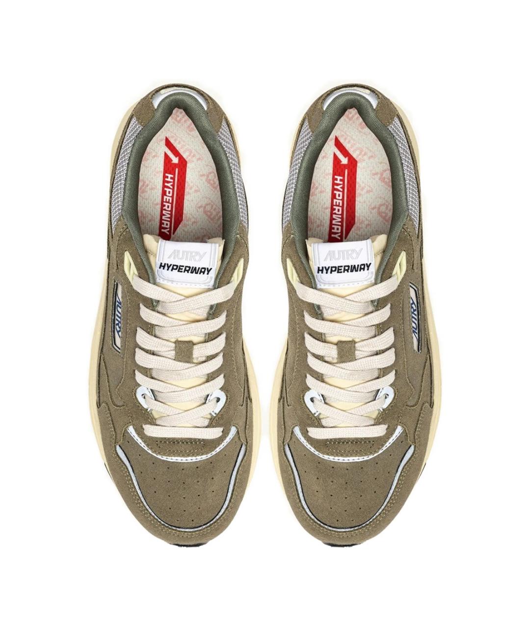 AUTRY Зеленые замшевые низкие кроссовки / кеды, фото 4