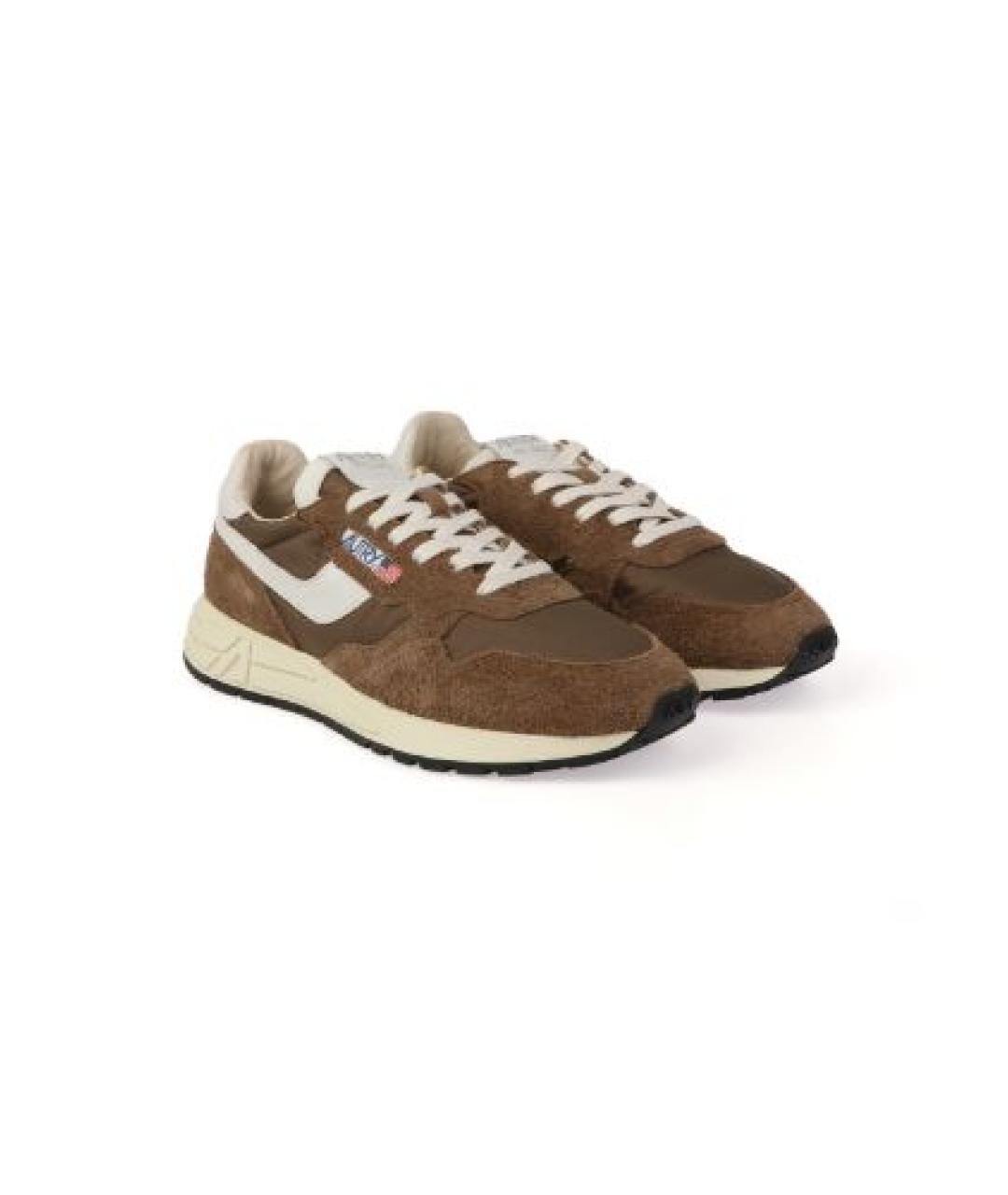 AUTRY Коричневые замшевые низкие кроссовки / кеды, фото 2