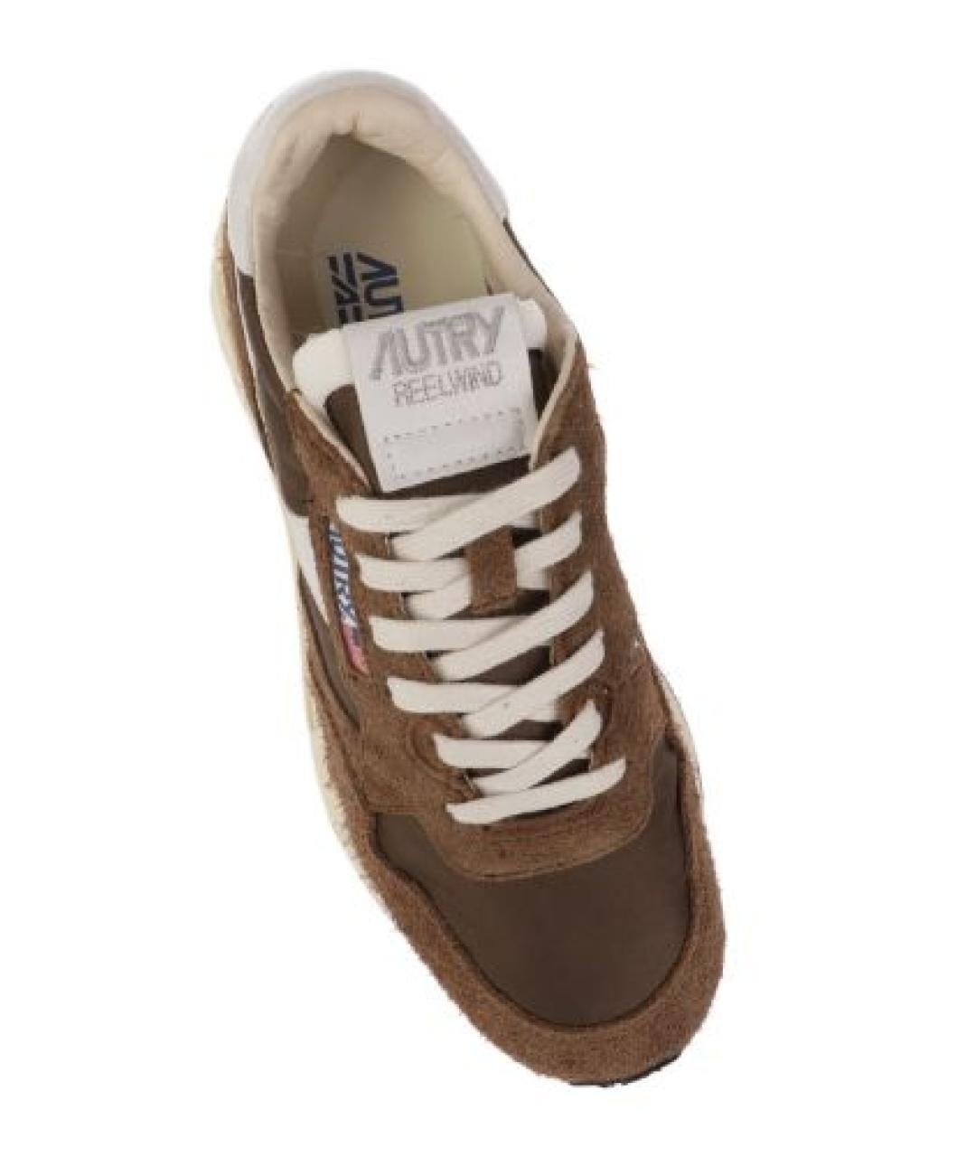 AUTRY Коричневые замшевые низкие кроссовки / кеды, фото 3