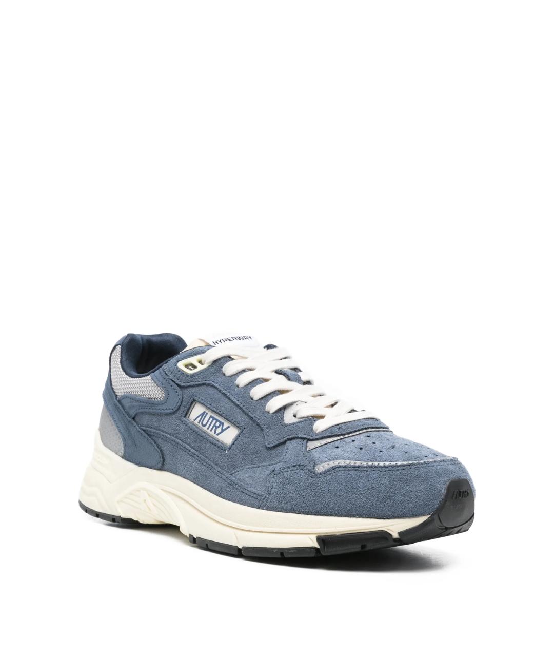 AUTRY Синие замшевые низкие кроссовки / кеды, фото 4