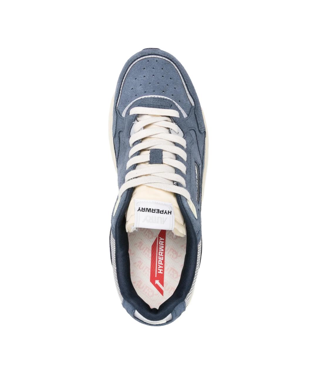 AUTRY Синие замшевые низкие кроссовки / кеды, фото 2