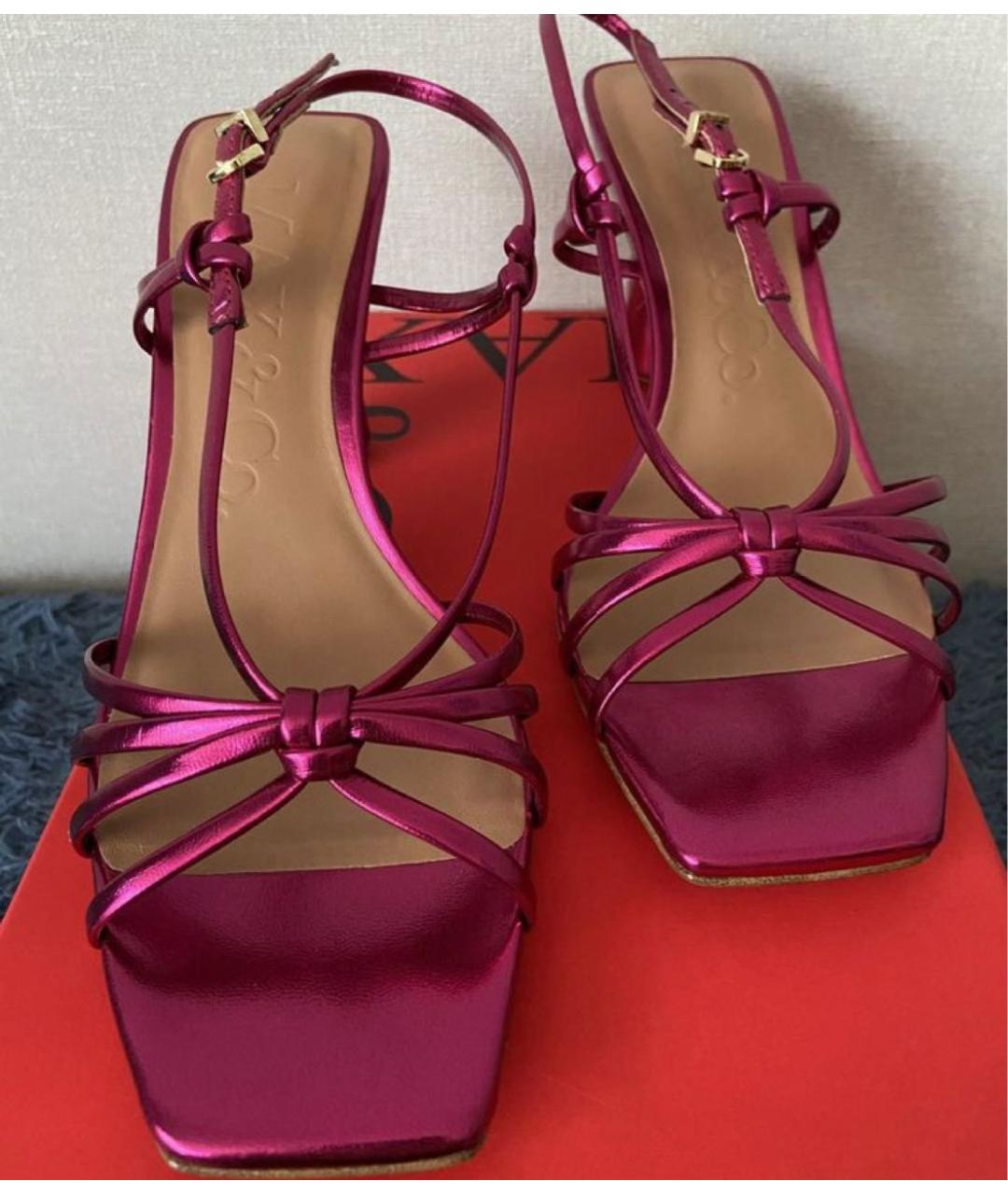 MAX&CO Фуксия синтетические босоножки, фото 7