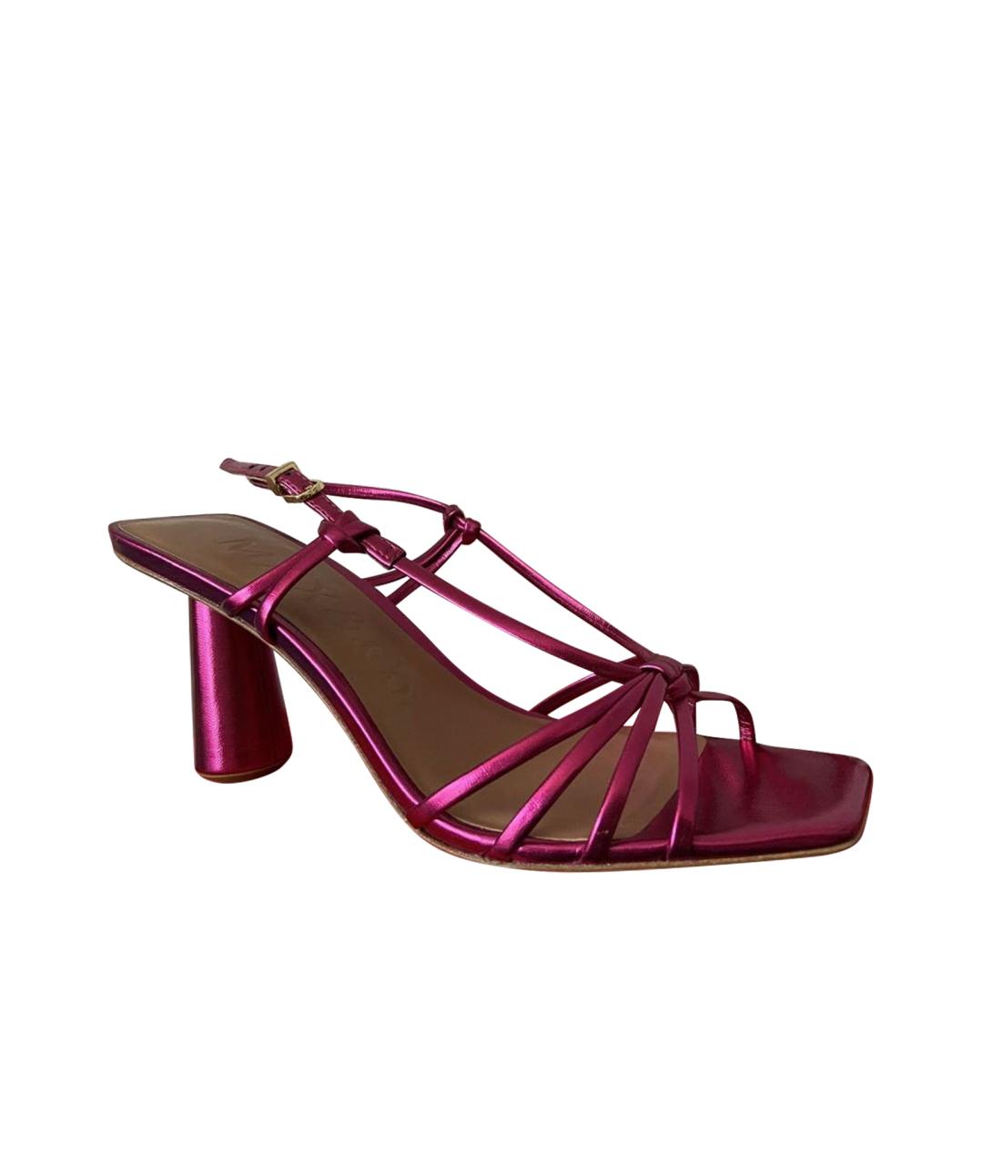MAX&CO Фуксия синтетические босоножки, фото 1
