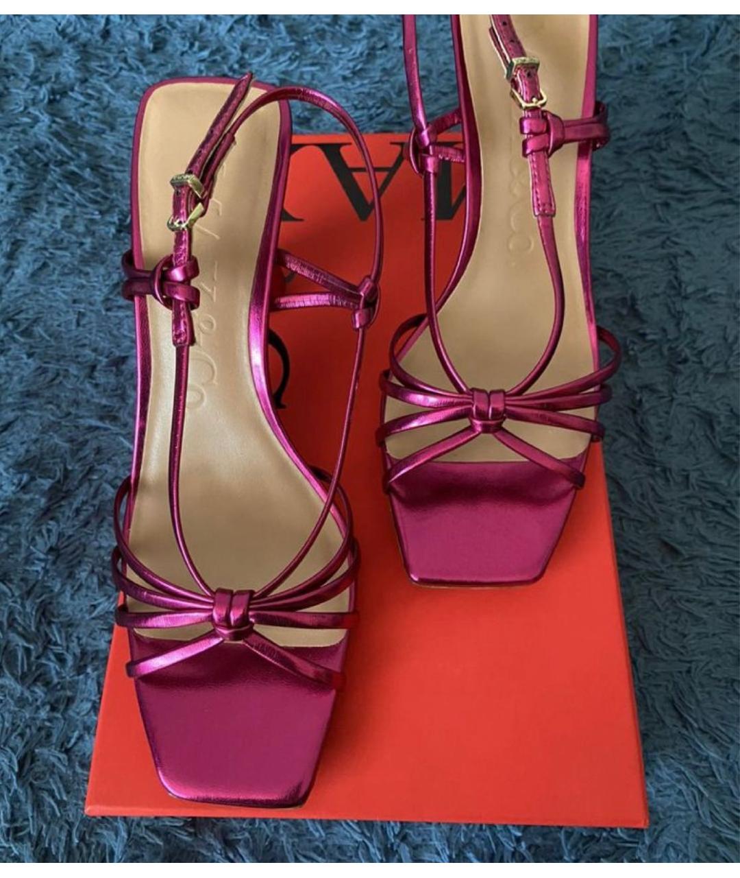 MAX&CO Фуксия синтетические босоножки, фото 2