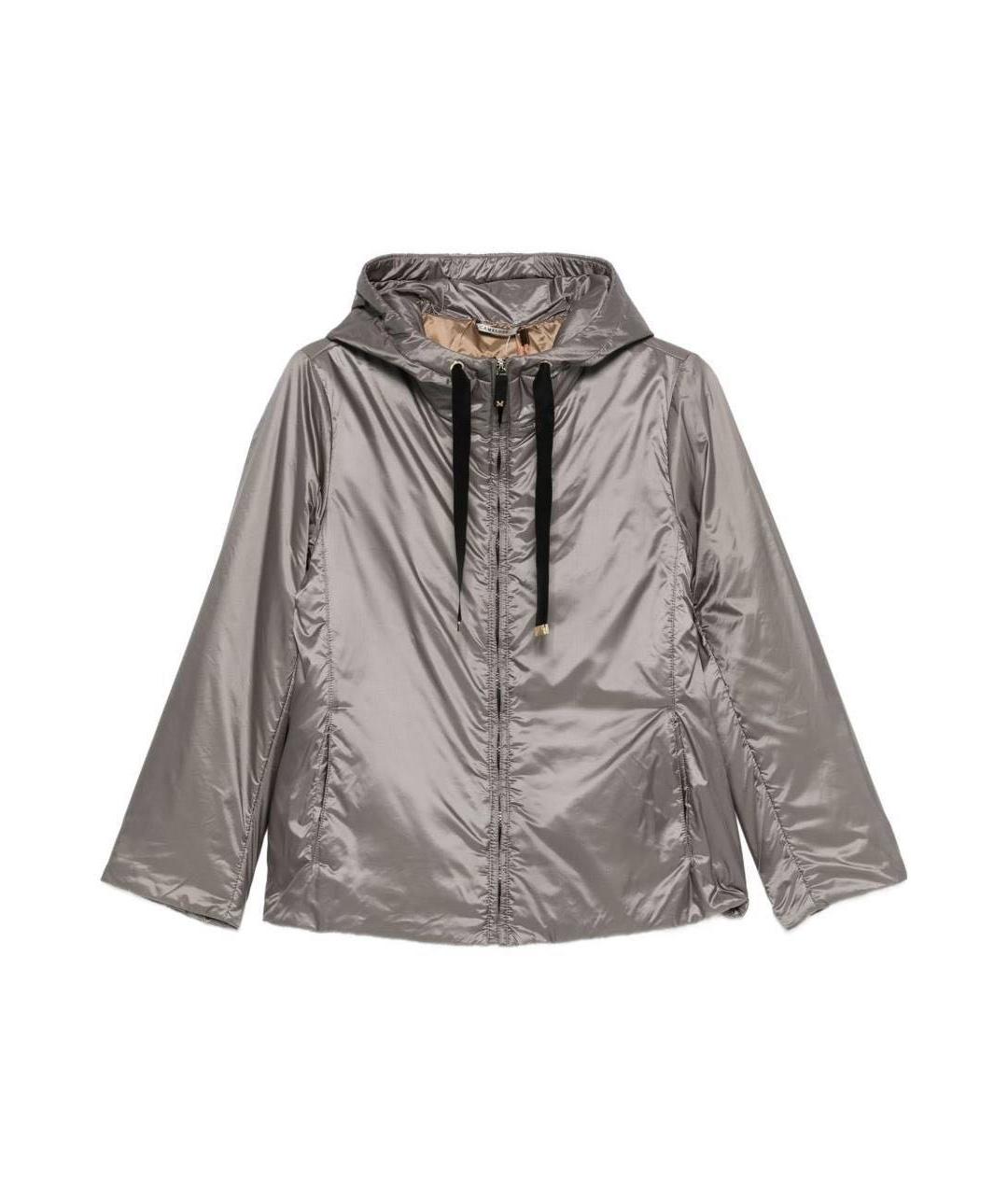 MAX MARA THE CUBE Серая полиэстеровая куртка, фото 5