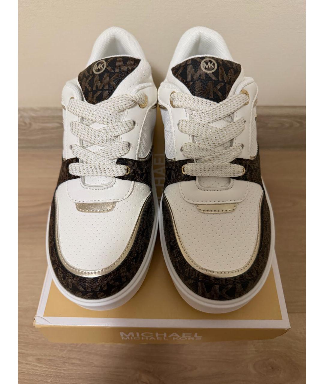 MICHAEL MICHAEL KORS Белые кроссовки, фото 2