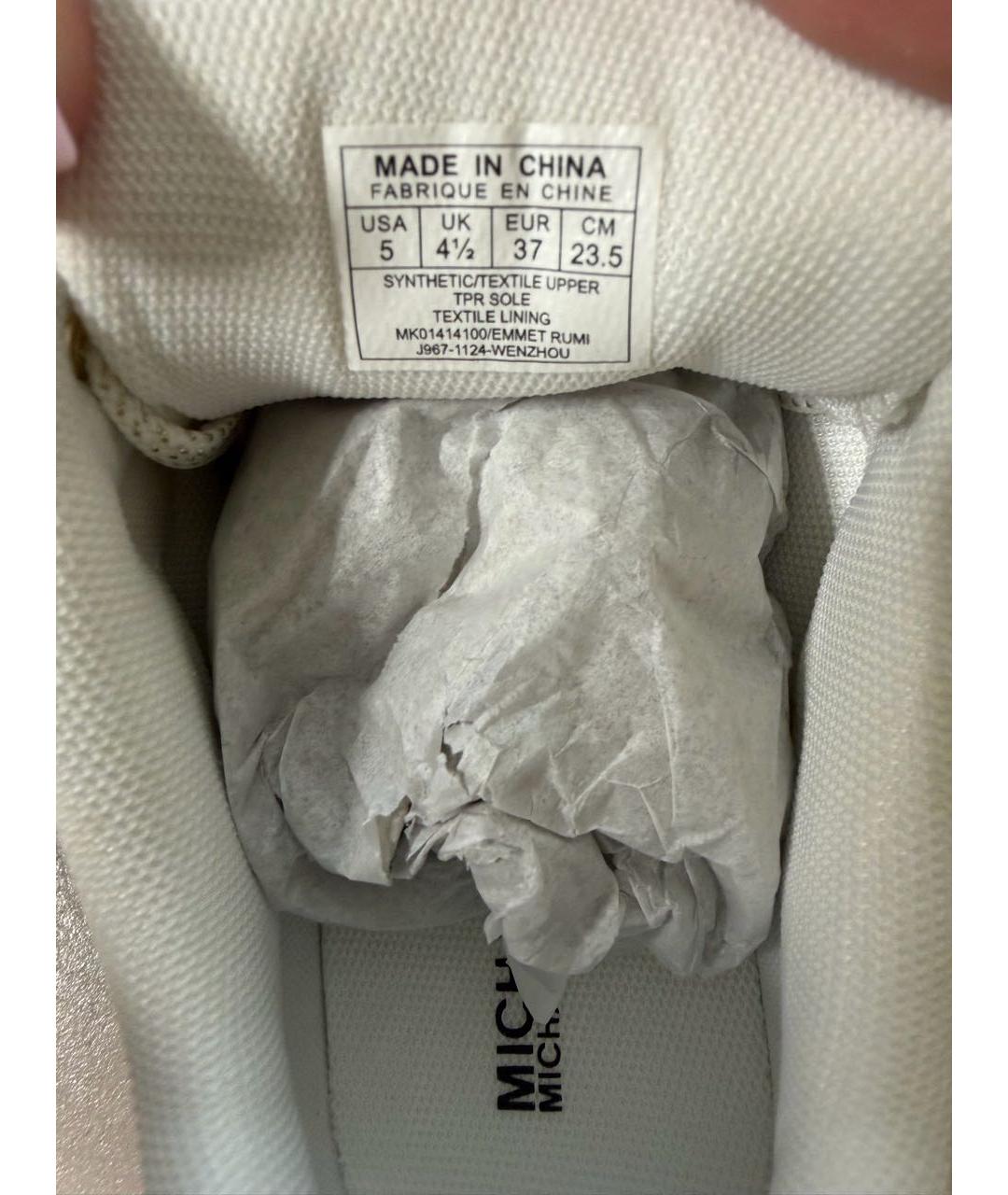 MICHAEL MICHAEL KORS Белые кроссовки, фото 5