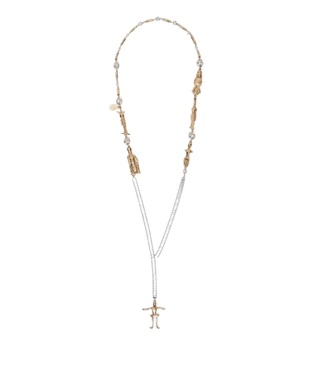 WEEKEND MAX MARA Золотое металлическое колье, фото 1