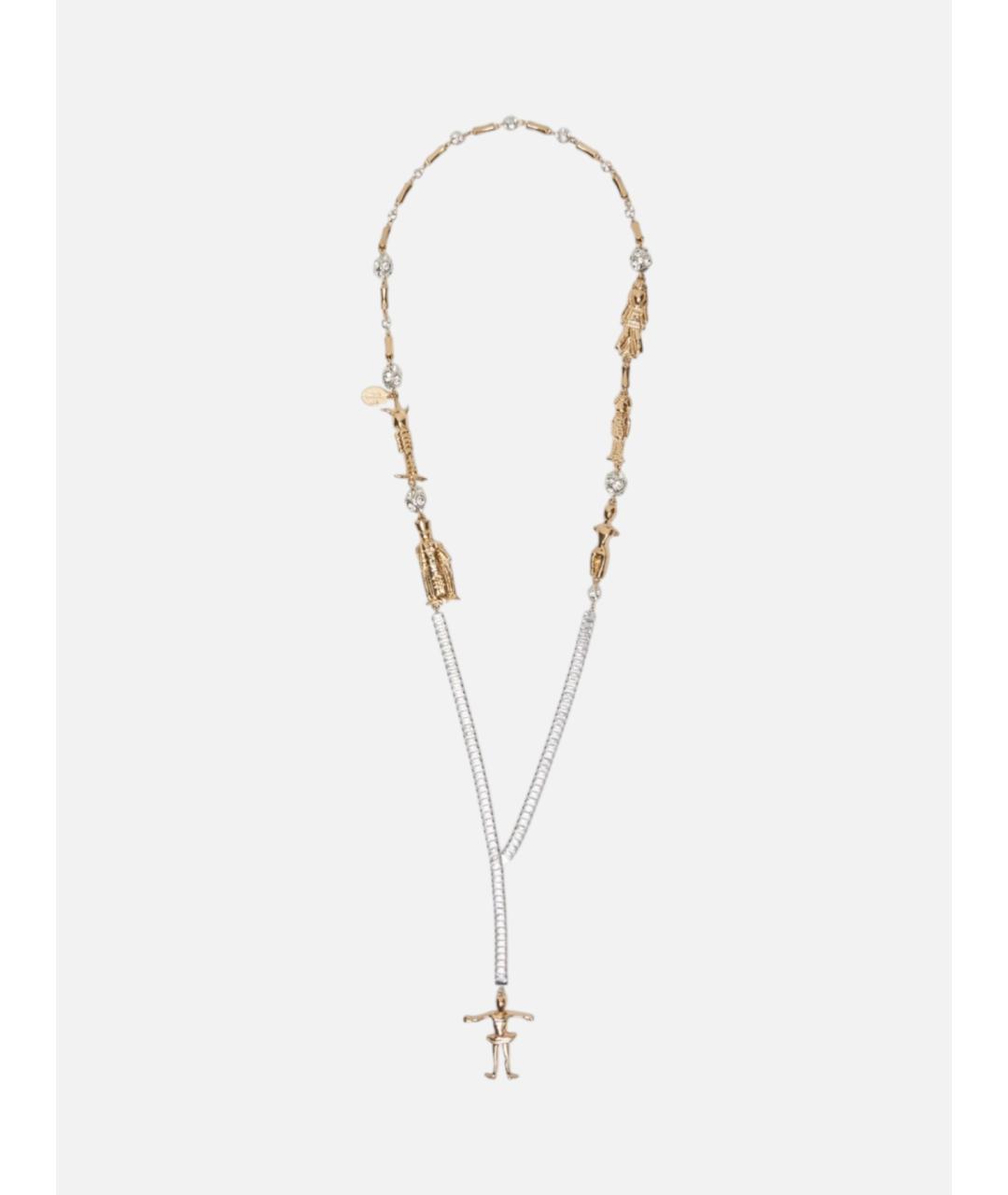 WEEKEND MAX MARA Золотое металлическое колье, фото 4