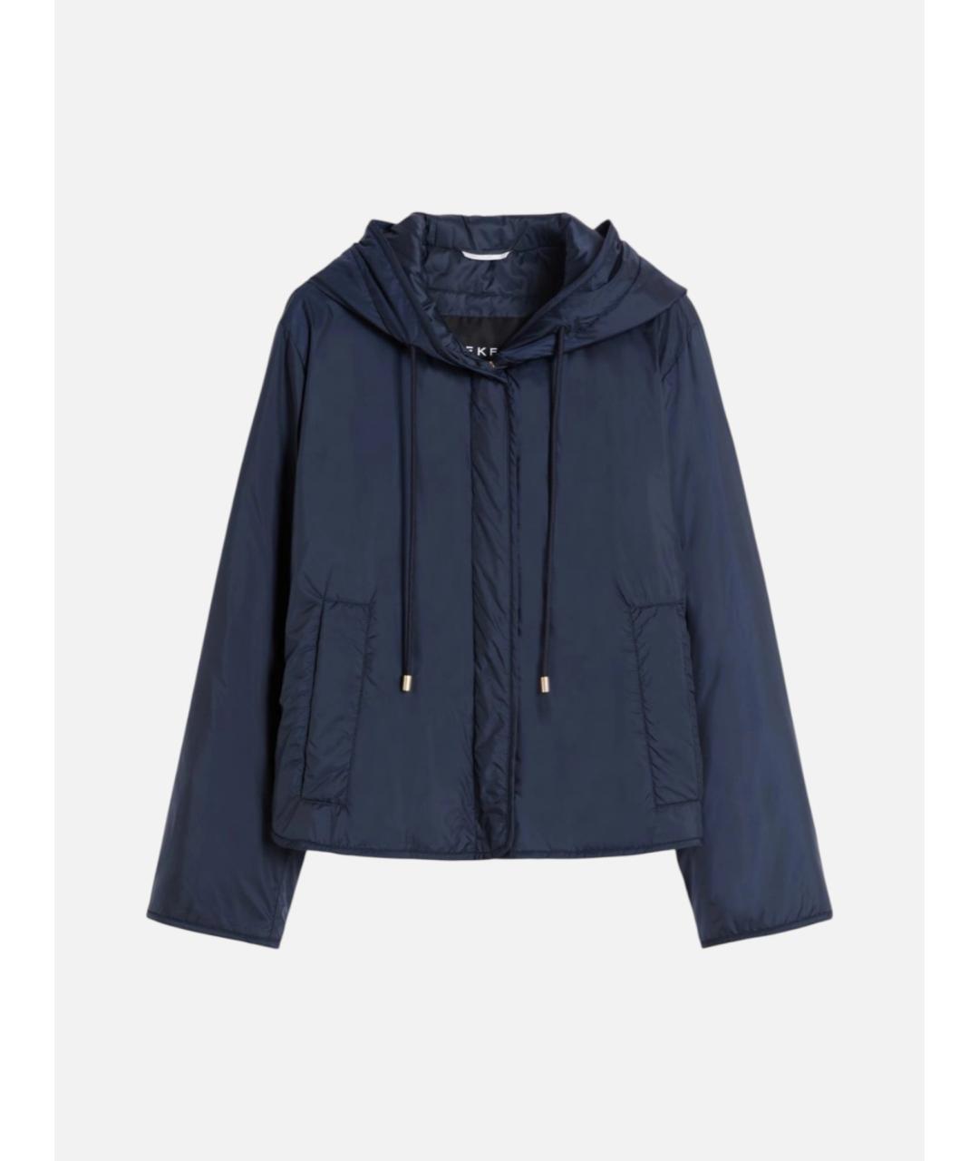 WEEKEND MAX MARA Синяя полиэстеровая куртка, фото 6