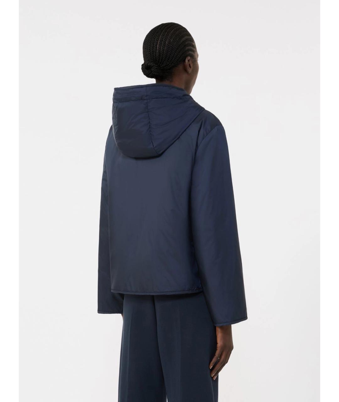 WEEKEND MAX MARA Синяя полиэстеровая куртка, фото 4