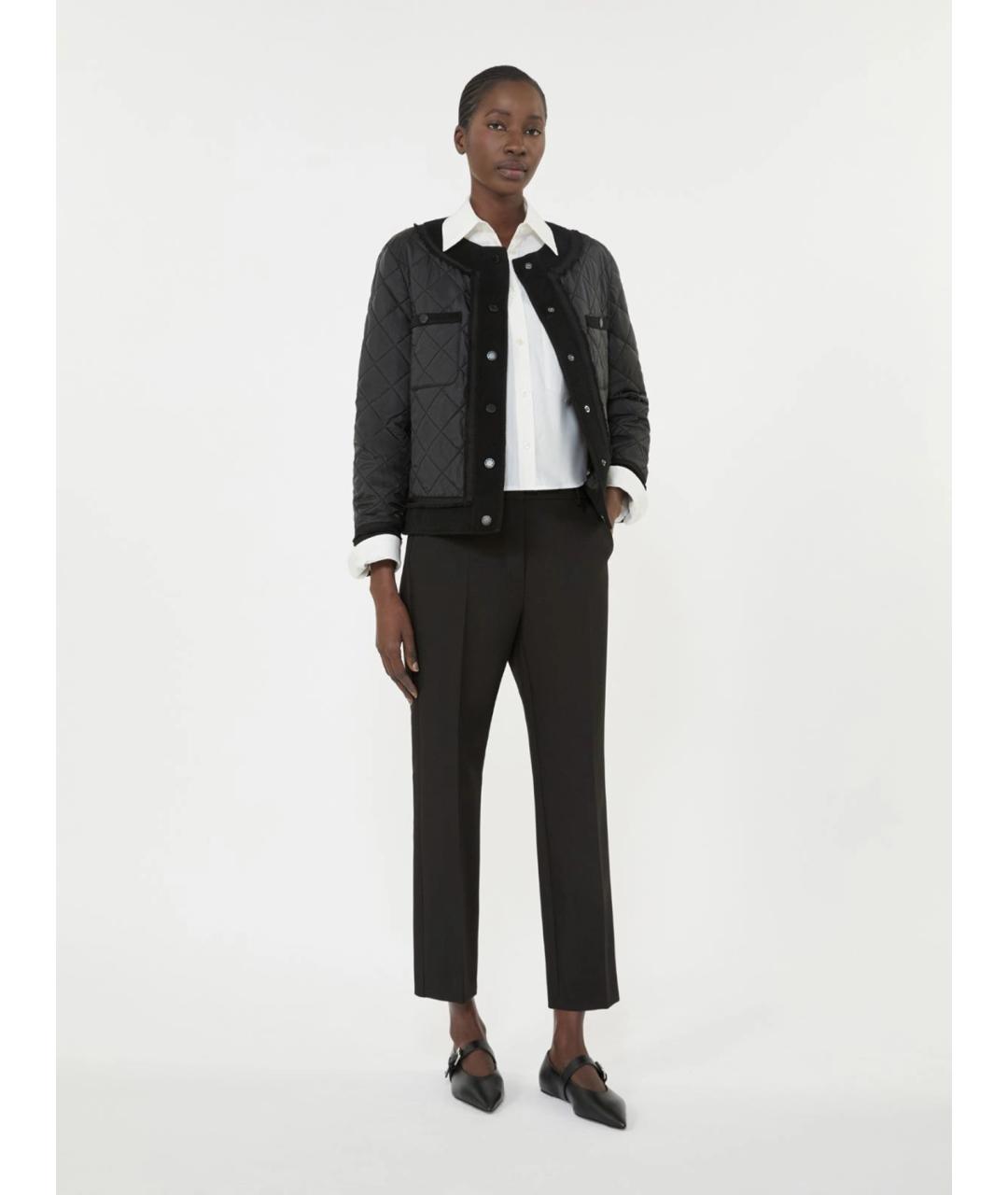 WEEKEND MAX MARA Черный полиэстеровый пуховик, фото 2