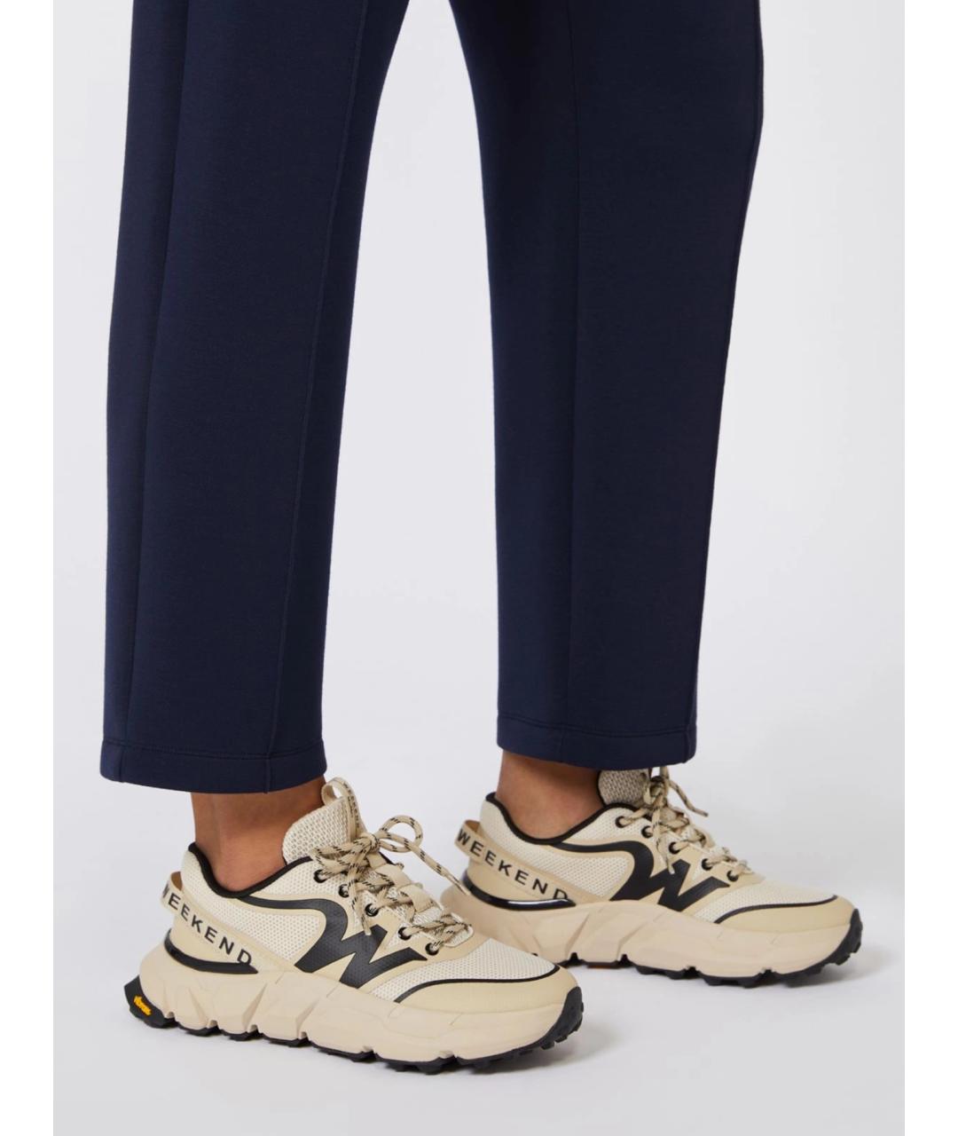 WEEKEND MAX MARA Бежевые синтетические кроссовки, фото 3