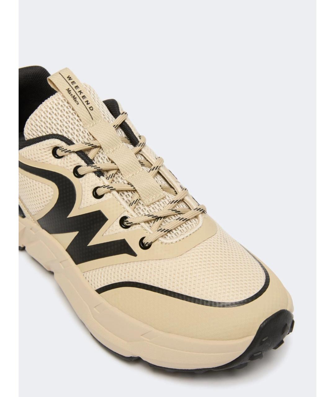 WEEKEND MAX MARA Бежевые синтетические кроссовки, фото 2