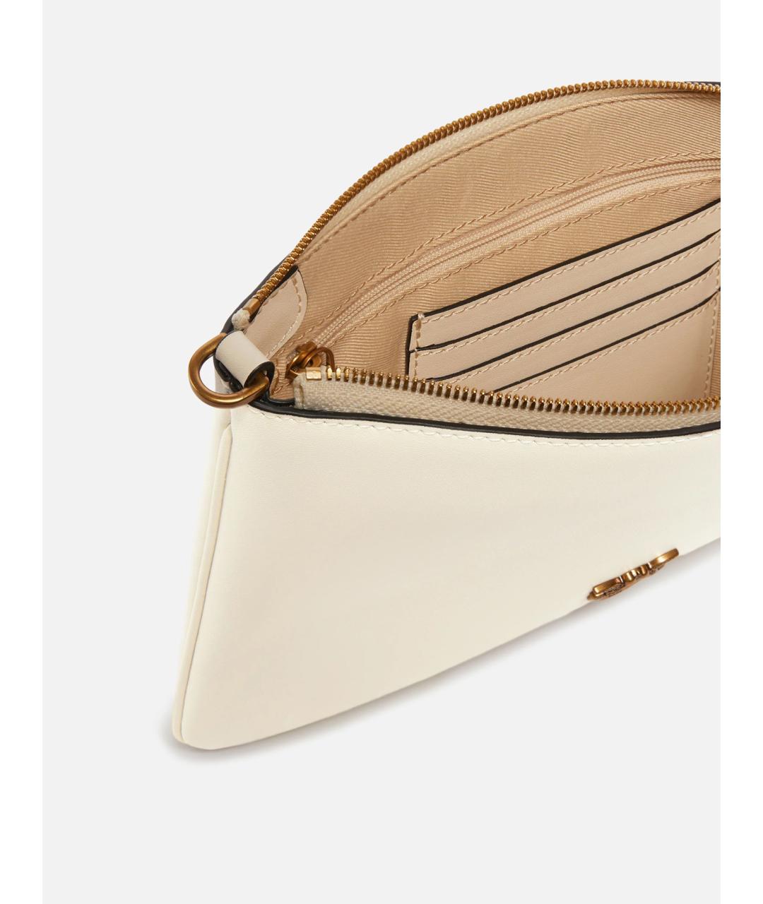 PINKO Бежевая кожаная сумка через плечо, фото 3