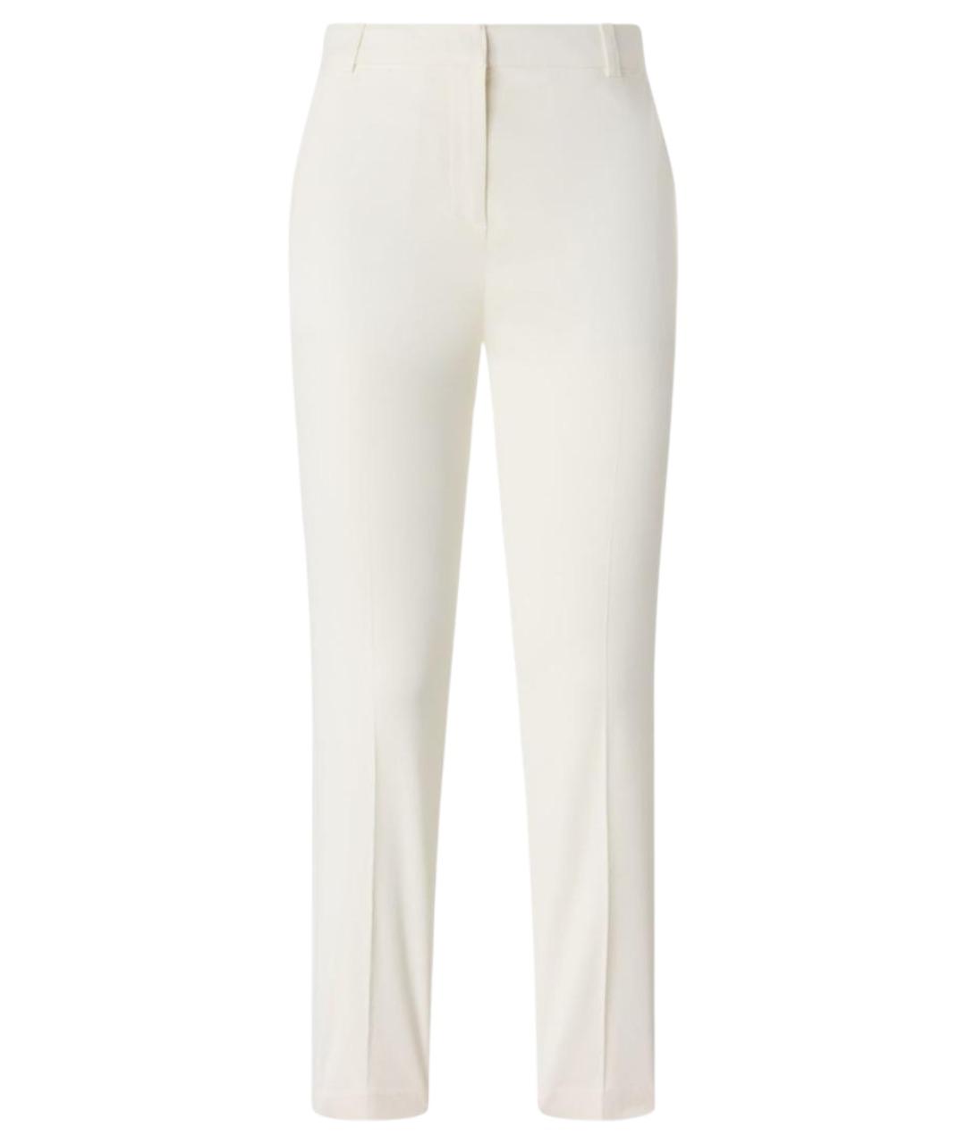 PINKO Белые льняные прямые брюки, фото 1