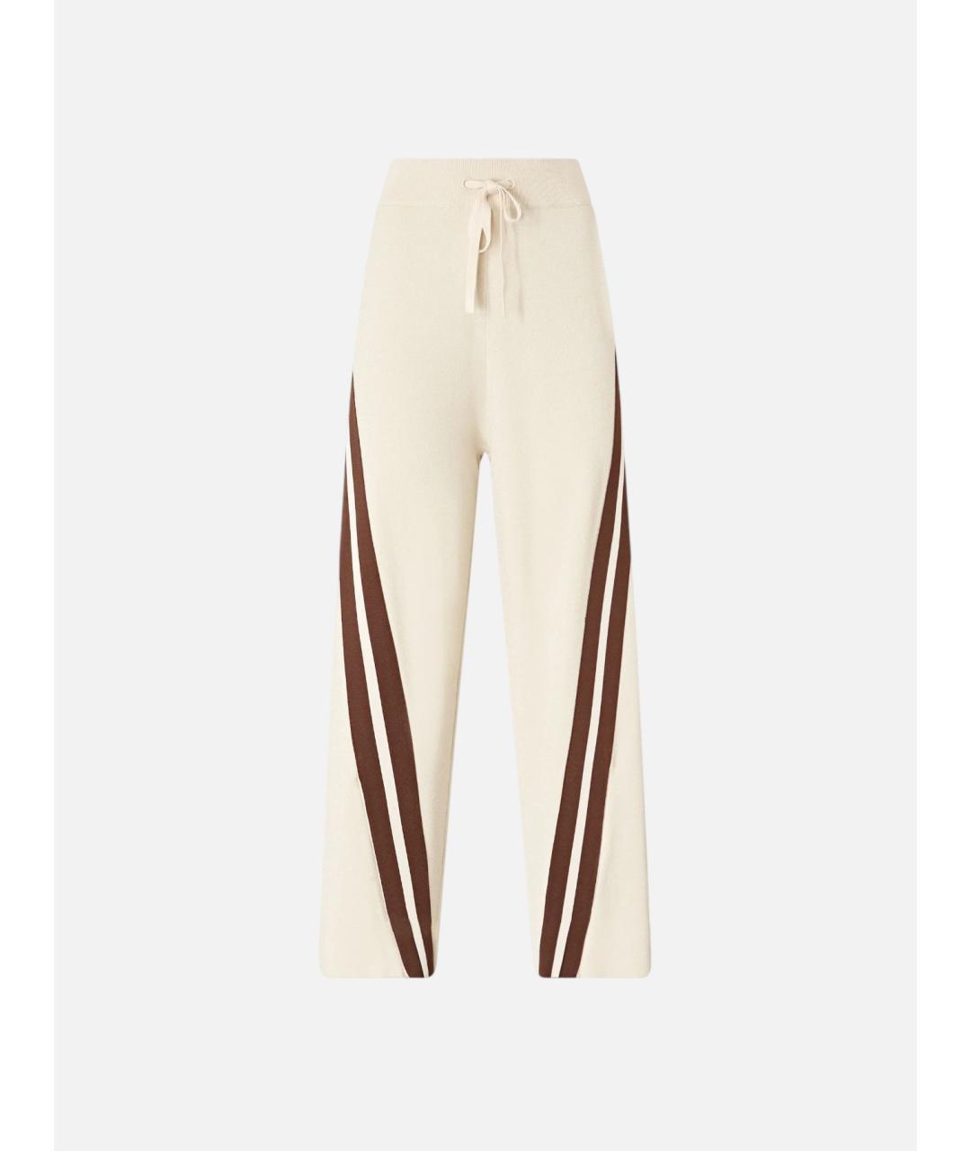 PINKO Бежевые вискозные брюки широкие, фото 7