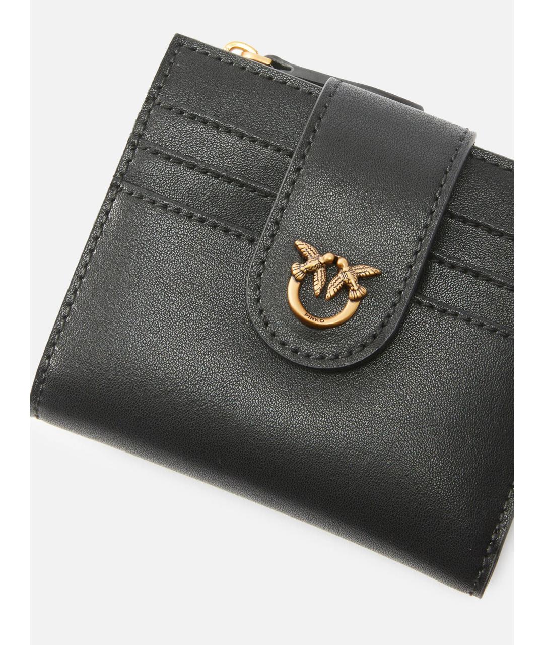 PINKO Черный кожаный кардхолдер, фото 4