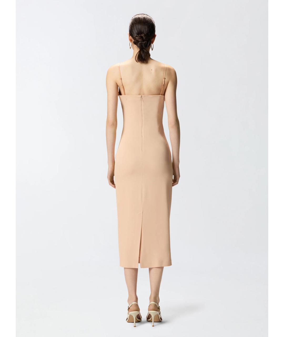 PINKO Розовое вискозное коктейльное платье, фото 5