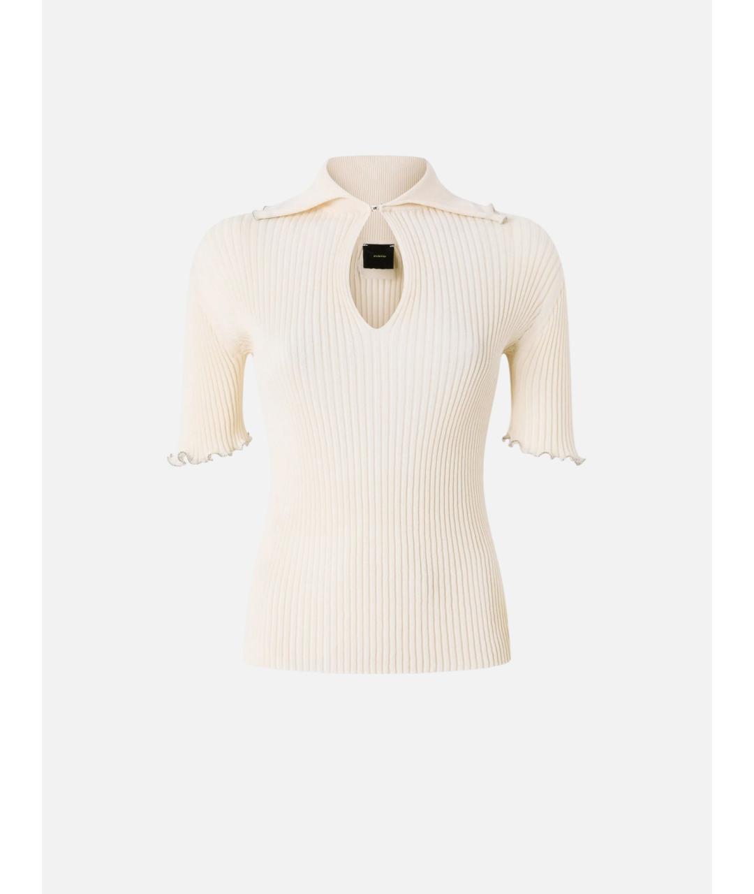 PINKO Бежевая хлопковая блузы, фото 8