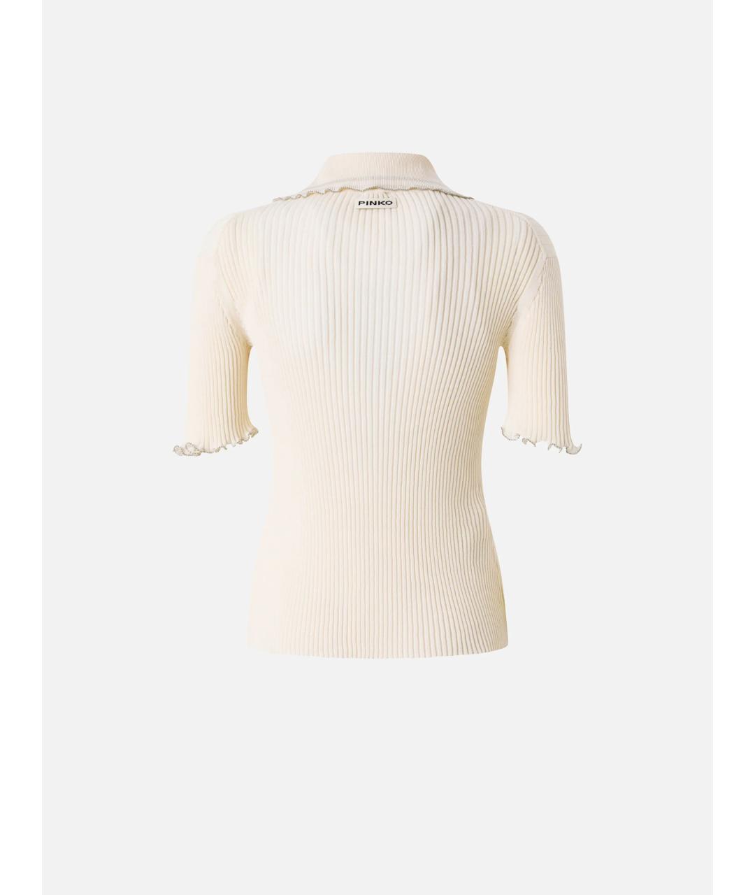 PINKO Бежевая хлопковая блузы, фото 6