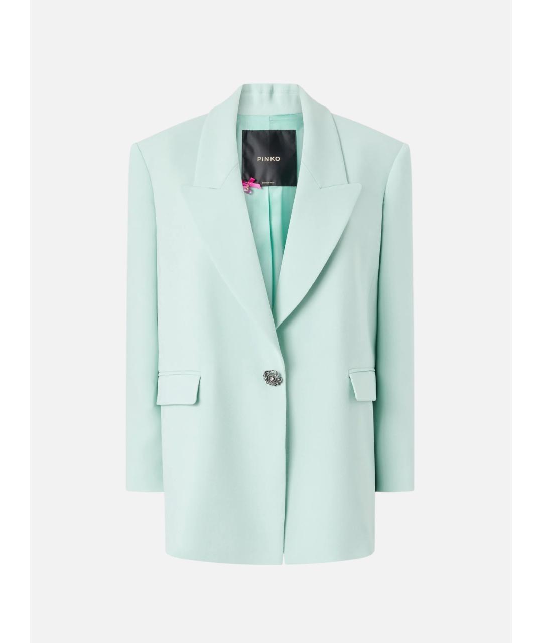 PINKO Зеленый вискозный жакет/пиджак, фото 7