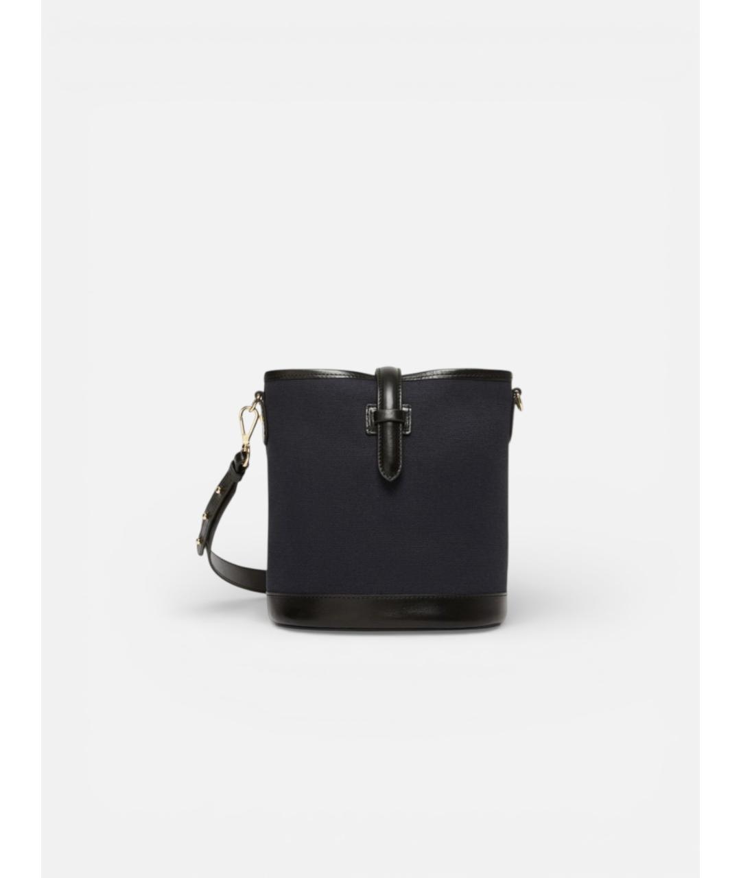 WEEKEND MAX MARA Темно-синяя хлопковая сумка тоут, фото 6