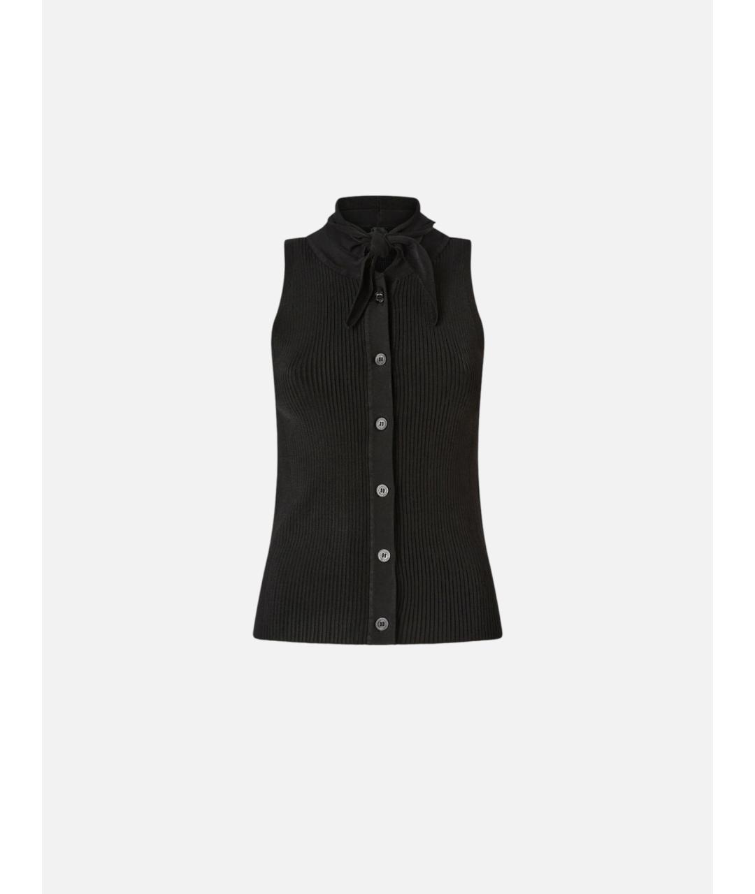 PINKO Черная вискозная блузы, фото 7