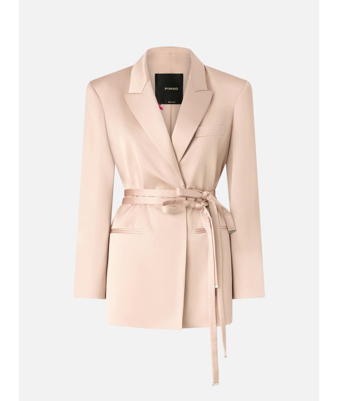 PINKO Розовый ацетатный жакет/пиджак, фото 7