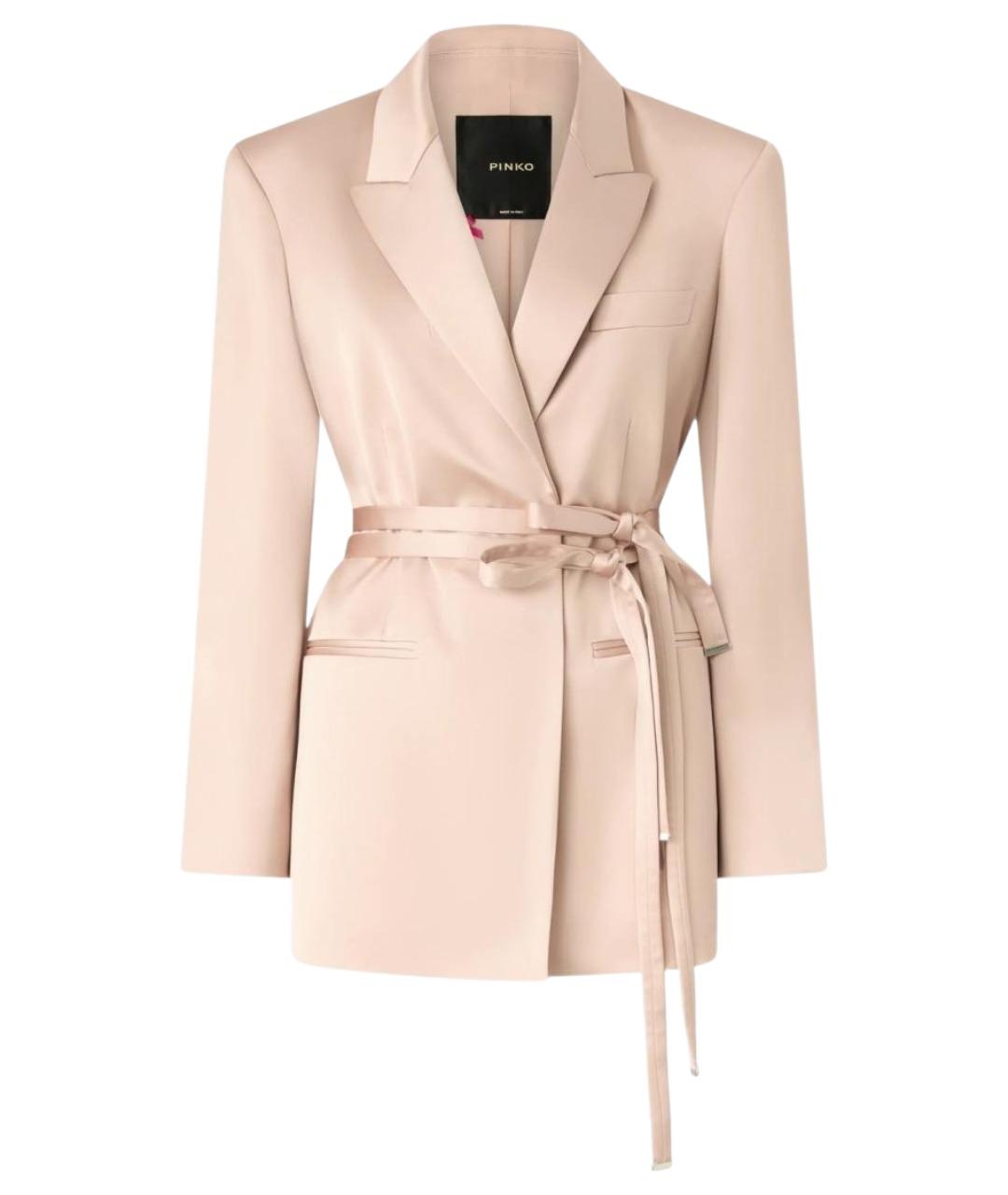 PINKO Розовый ацетатный жакет/пиджак, фото 1