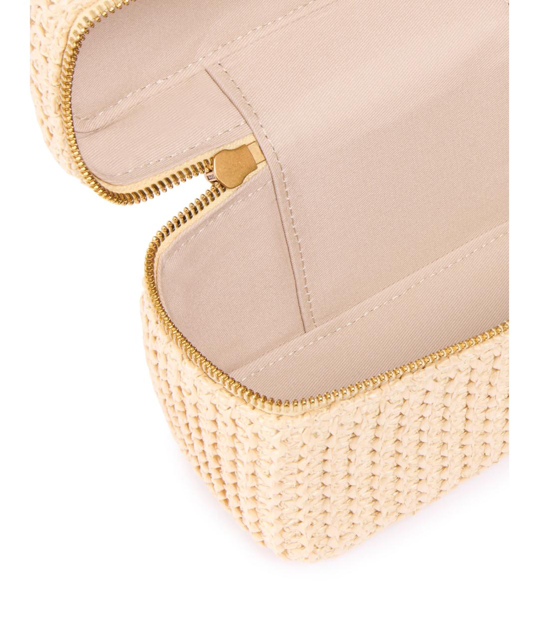 PINKO Бежевая пелетеная сумка через плечо, фото 4