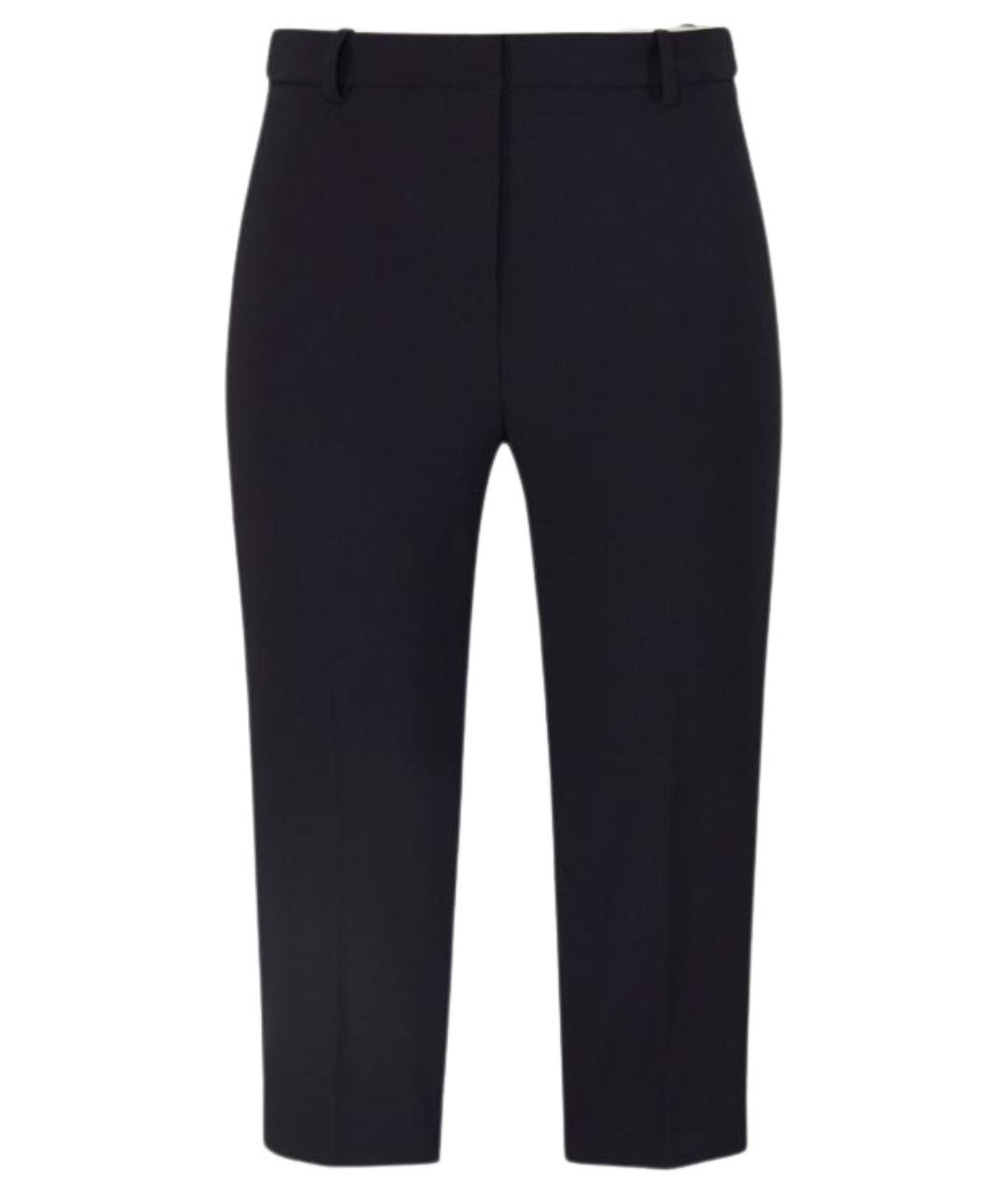 ELISABETTA FRANCHI Черные полиэстеровые бриджи, фото 1