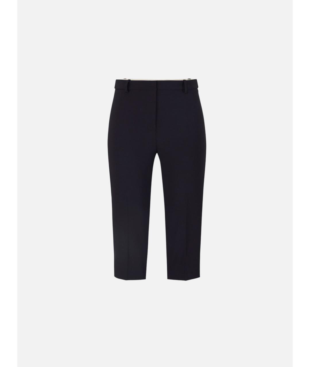 ELISABETTA FRANCHI Черные полиэстеровые бриджи, фото 6