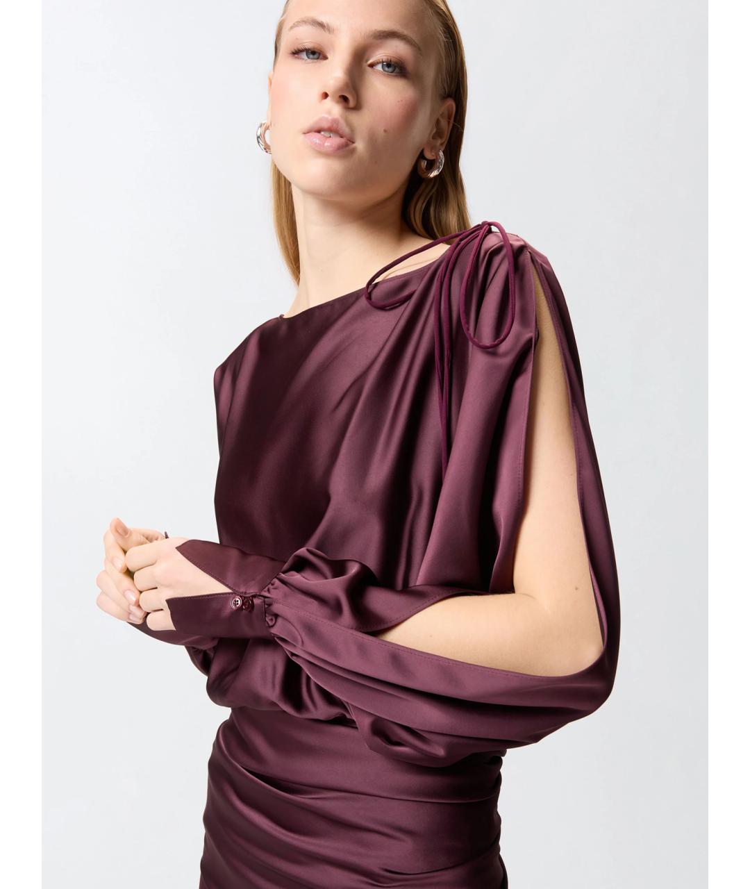 PINKO Бордовое вечернее платье, фото 6