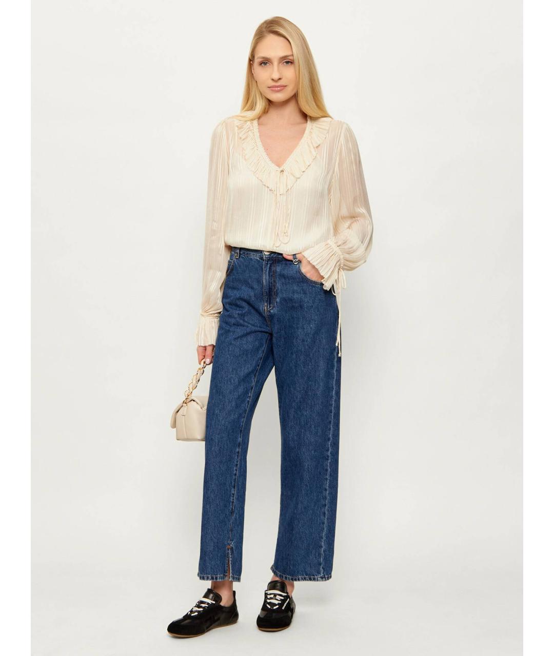 ELISABETTA FRANCHI Черные кожаные кроссовки, фото 2