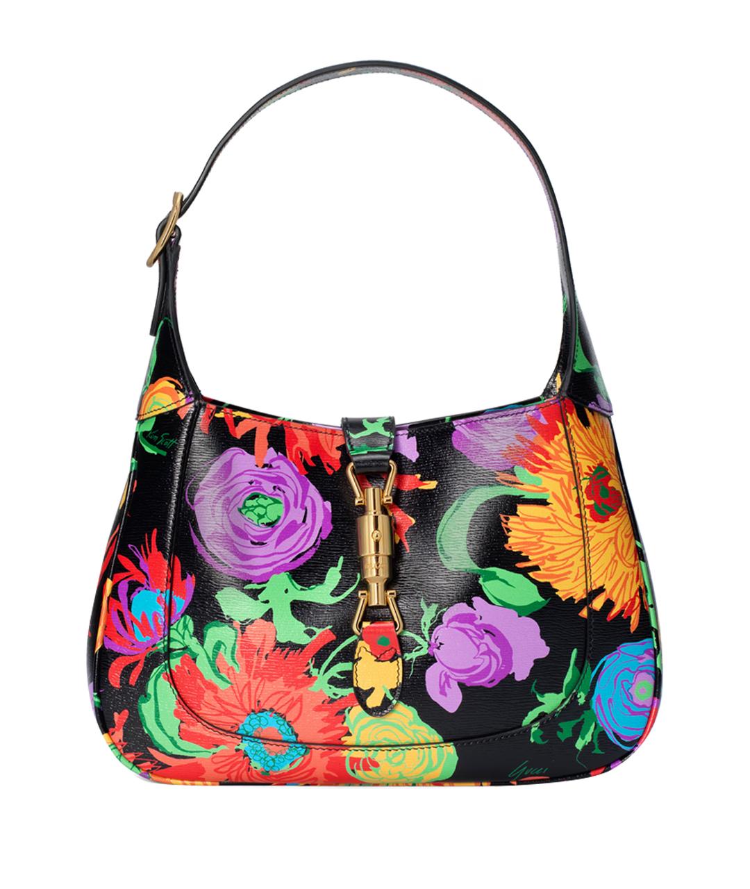 GUCCI Черная кожаная сумка через плечо, фото 1